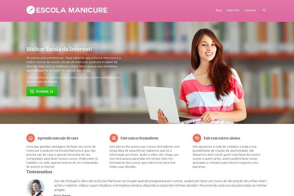 Academy theme site design template sample