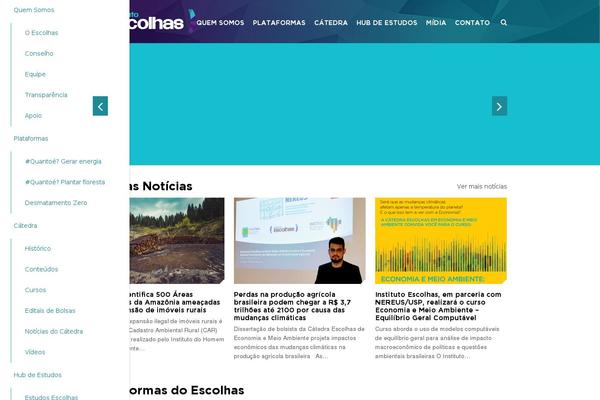 escolhas.org site used Escolhas