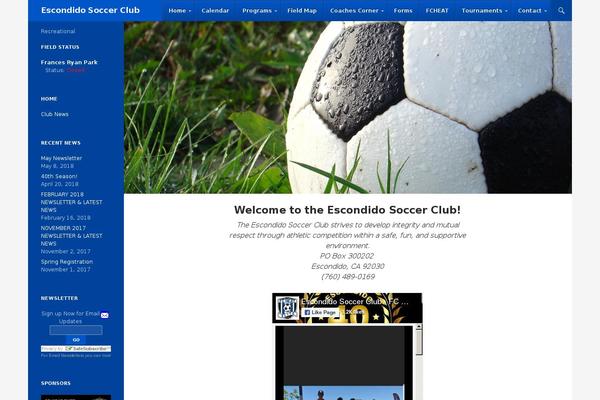 escondidosoccerclub.com site used Esc-rec