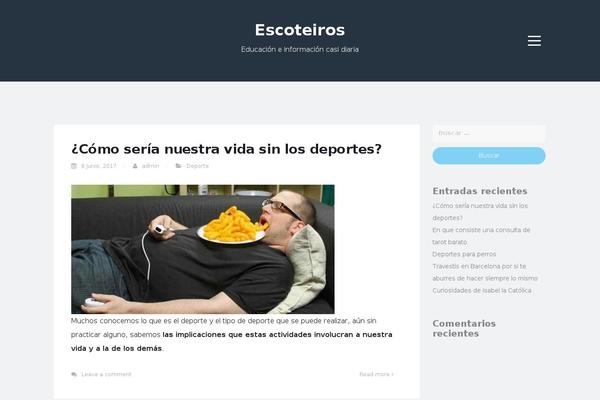 Blogi theme site design template sample