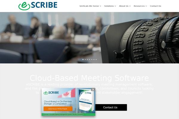 escribemeetings.com site used 2022escribe