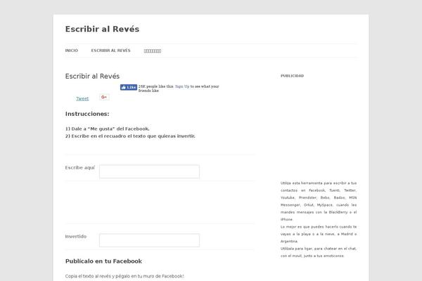 Site using Tweet & Like plugin