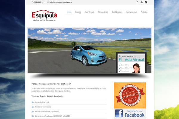 Drivingschool theme site design template sample