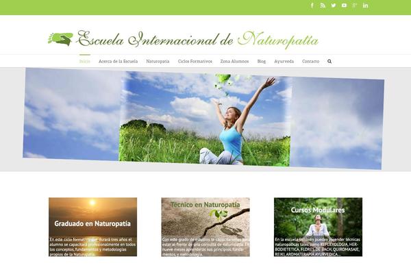 Academia theme site design template sample