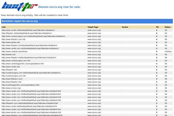 escvs.org site used Opus Primus