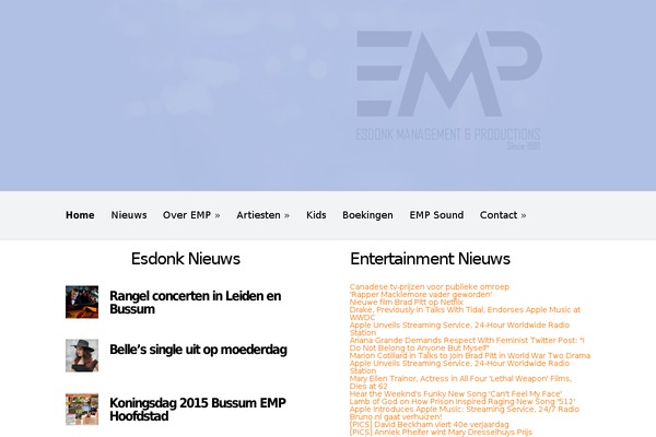 Harmony theme site design template sample