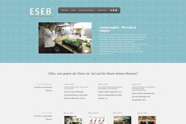 Feather theme site design template sample
