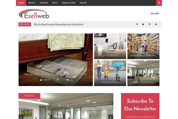 Curiosity theme site design template sample