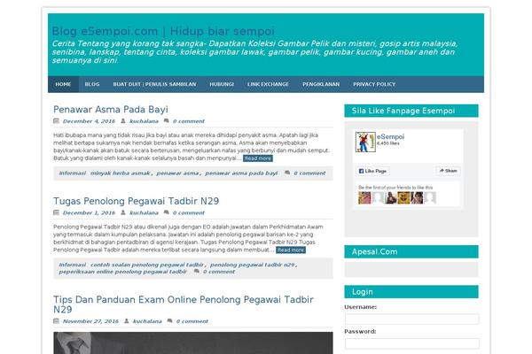 Blue Planet theme site design template sample