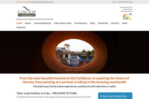 esenciaexperiences.com site used Project