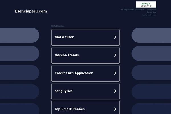 esenciaperu.com site used Yena
