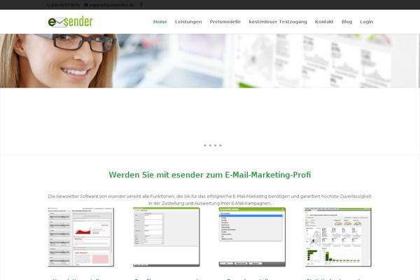 Divi theme site design template sample