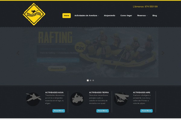 Adventure-tours theme site design template sample