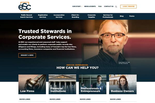 esc theme websites examples