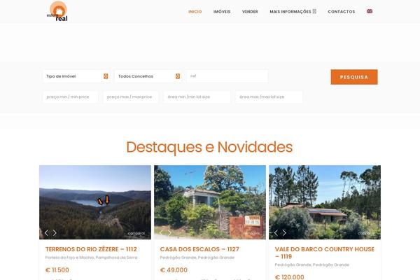 Wp Estate theme site design template sample