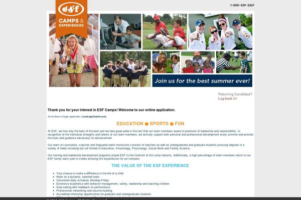 Jobs theme site design template sample