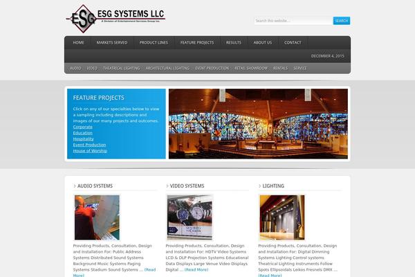 Enterprise theme site design template sample