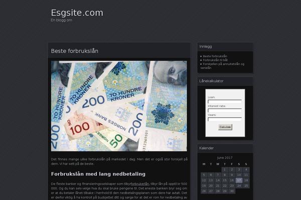Site using Loan Calculator Pro plugin