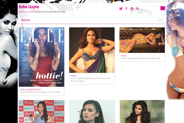Celebrity theme site design template sample