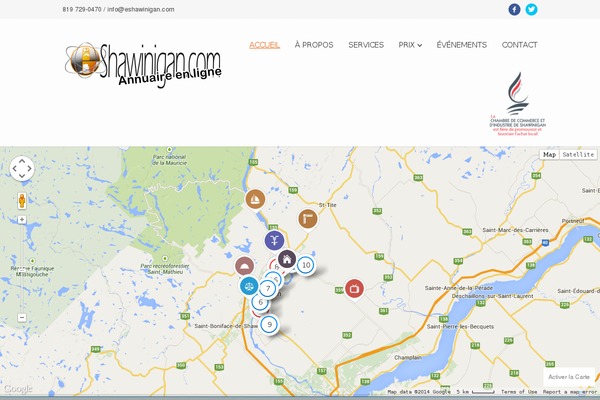 Directory theme site design template sample