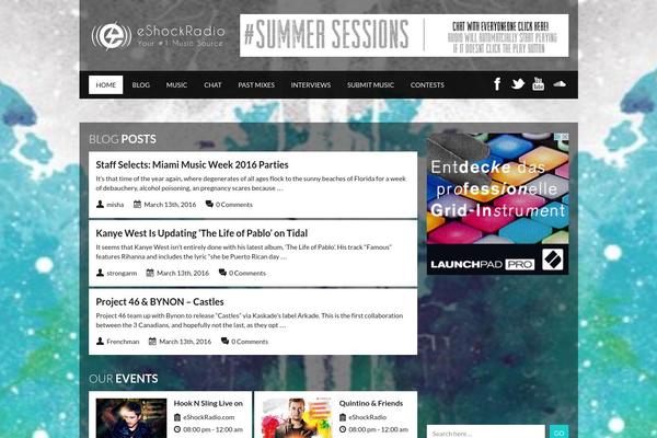Soundwave theme site design template sample