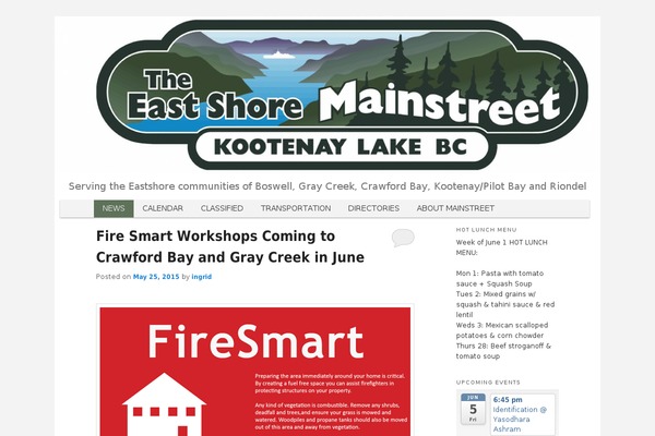 Mainstreet theme site design template sample