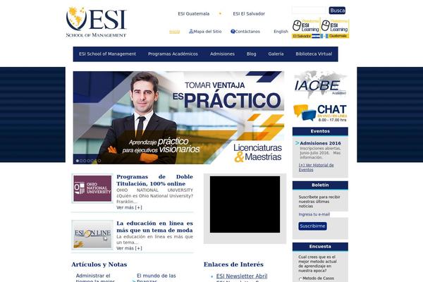 Esi theme site design template sample