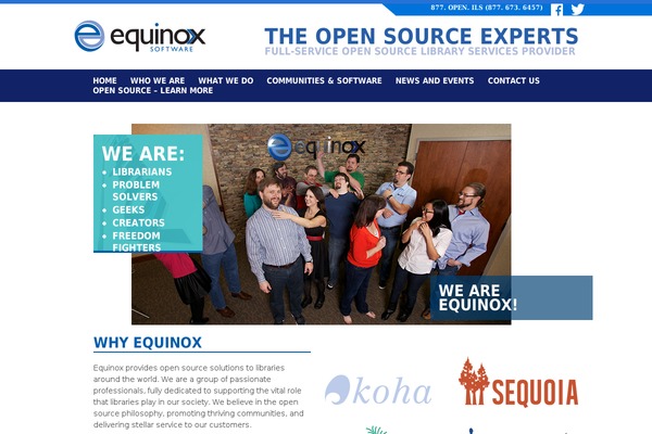 esilibrary.com site used Equinox