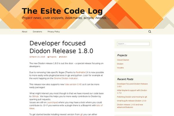 Twenty Thirteen theme site design template sample