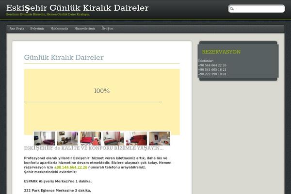 PinBlack theme site design template sample