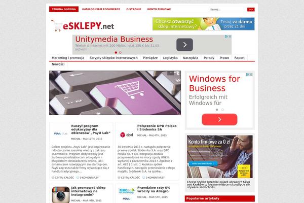 Channel theme site design template sample