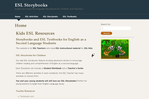 esl-storybooks.com site used Designfolio