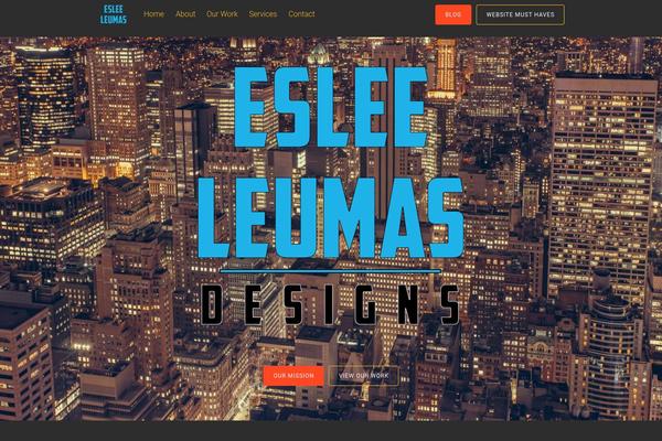 Tesseract theme site design template sample