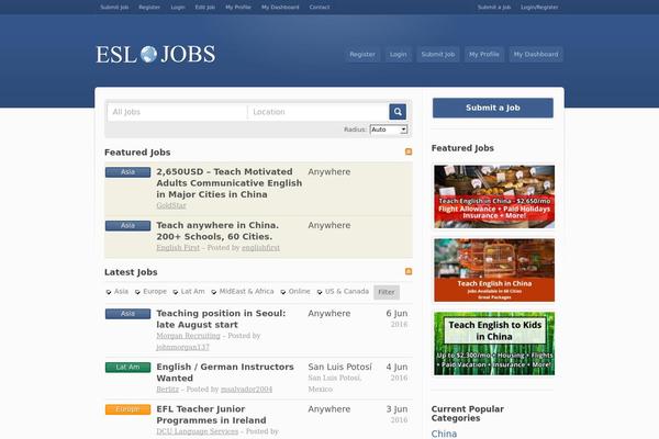 Jobroller theme site design template sample