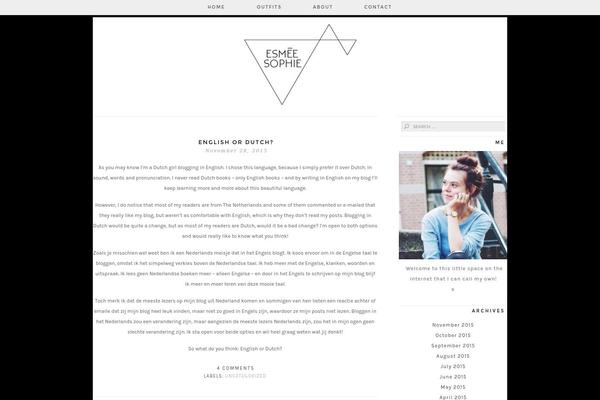 Serein theme site design template sample