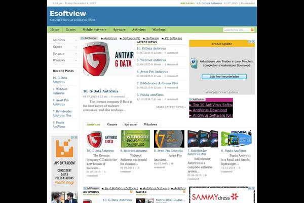 Forester theme site design template sample