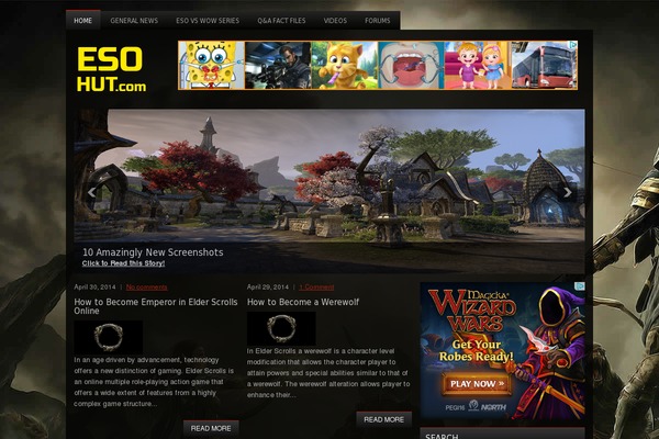 Videogamer theme site design template sample