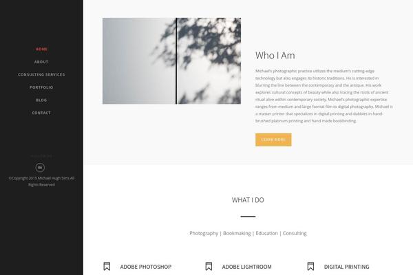 Oshine theme site design template sample