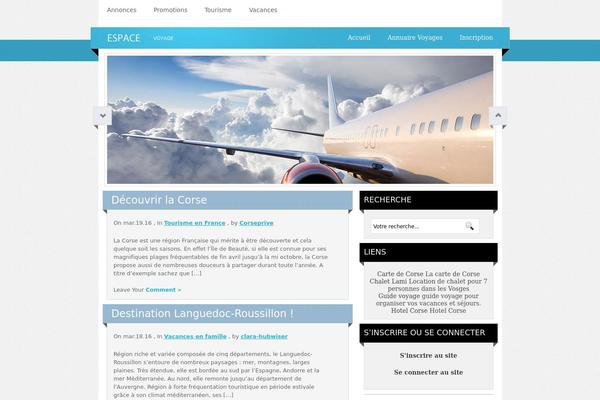 Traveller theme site design template sample