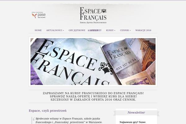 espacefrancais.pl site used PaperCore