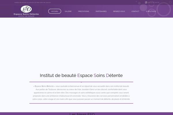 Spa Lab theme site design template sample