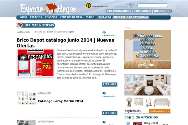 Tendenzias2019 theme site design template sample