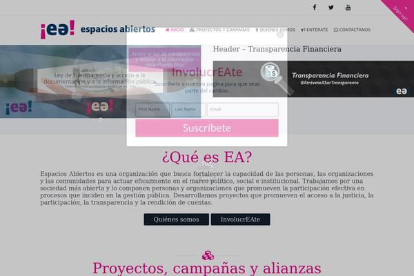 espaciosabiertos.org site used Basement-theme