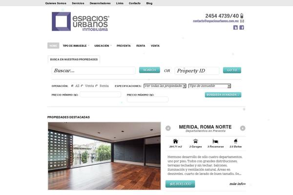 Estate theme site design template sample