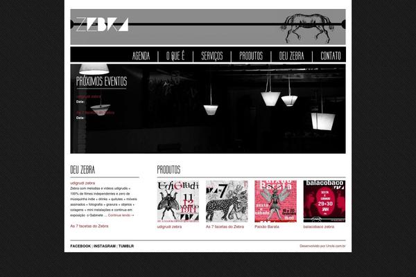 Zebra theme site design template sample