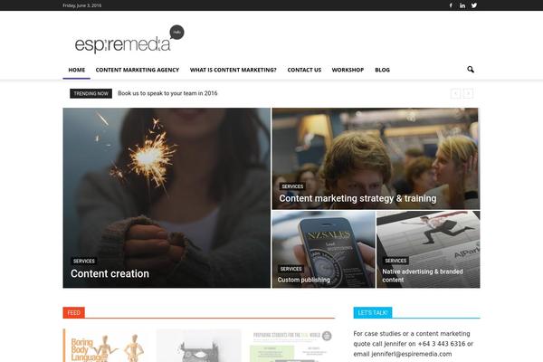 Concept theme site design template sample