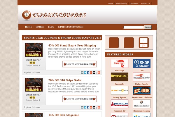 Couponpress theme site design template sample