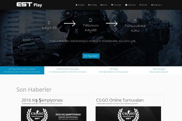 esportsturk.com site used Goalklub-theme