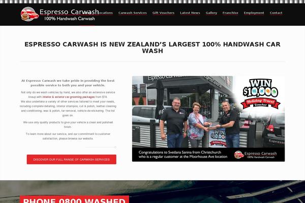 Espresso Child theme site design template sample