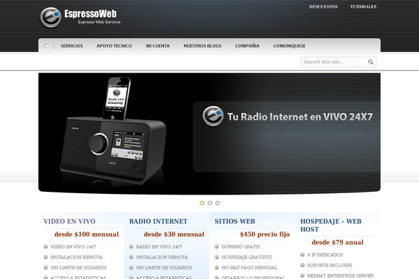 Edge theme site design template sample